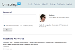 Como usar o Formspring.me - Dicas Blogger